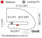 Disc lock z alarmem Xena XX6 (kolory)