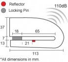 Disc lock z alarmem Xena XN18 (maksymalne bezpieczestwo)