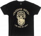 Choppers Division T-shirt czarny Freedom Biker czarny