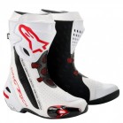 Buty wycigowe  ALPINESTARS SUPERTECH R, kolor biay/czerwony