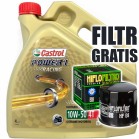 Castrol Power1 10W40 (olej silnikowy psyntetyczny, 4 litry) + FILTR GRATIS