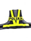 Biketec Safe Vest rozmiar M POLSKA - kamizelka odblaskowa na motocykl z napisem Polska