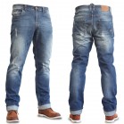 FreeStar ROCKERS - kolor niebieski - spodnie jeansy motocyklowe