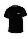 Koszulka T-shirt Ścigacz.pl klasyk z dużym logo na plecach - męska czarna rozmiary XS-XL